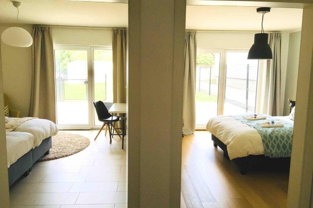Large Family Retro Flat In City Center- Large Terrace & Garden View, Free Parking 卢森堡 外观 照片